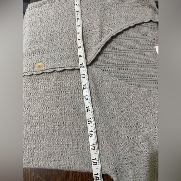 Sleeping On Snow Sage Angora Lamb Wool Blend SZ Medium Dainty Poinell Cardigan - Picture 8 of 11